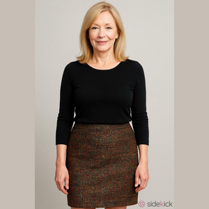 Loft by Ann Taylor, multicoloured tapestry knit skirt NWT Size 10